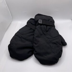 Kombi Men’s Size S Gloves Gore-Tex Snow Ski Winter Leather Palm Black Activewear